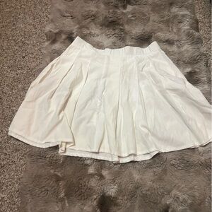 SHEIN White Pleated Skirt